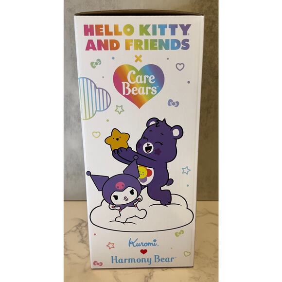 Kuromi x Harmony Bear Hello Kitty X Care Bears BRAND NEW IN BOX Sanrio 10" - Picture 2 of 5
